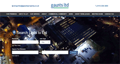 Desktop Screenshot of gauntsproperty.co.uk